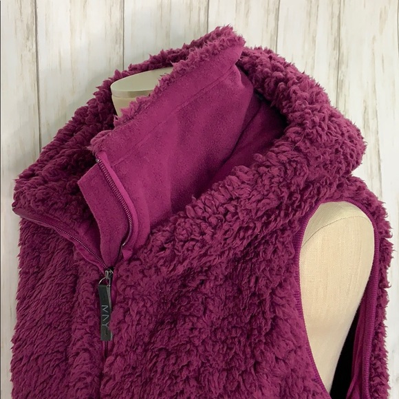 ❄️NWT Marc New York Purple Sherpa Vest❄️ - Picture 2 of 8